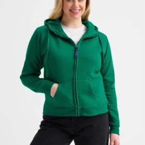 Ladies Classic Full Zip Hooded Sweatshirt