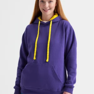 Contrast Hooded Sweatshirt